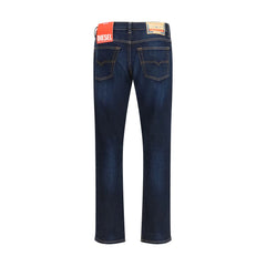 Blue Cotton Relaxed Fit Jeans
