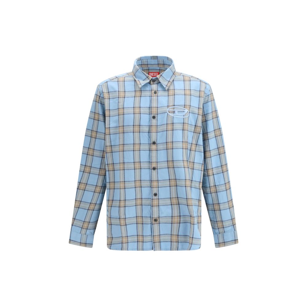 Light Blue Cotton Pattern Shirt