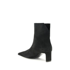 Black Calf Leather Bos Taurus Ankle Boots