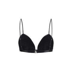Black Viscose Bra