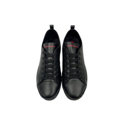 Black Leather Men Sneaker