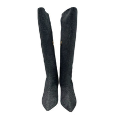 Black Genuine Leather Women Boot