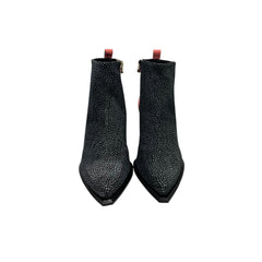 Pink Genuine Leather Women Boot