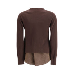 Brown Cotton Cardigan