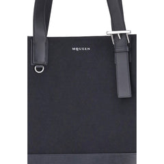 Black Fabric Shoulder Bag