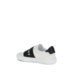 White Calf Leather Bos Taurus Low Top Sneakers