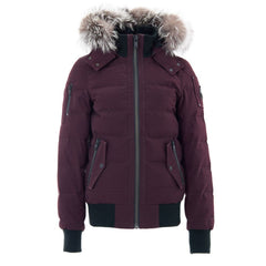 سترة قطنية أرجوانية