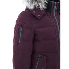 سترة قطنية أرجوانية