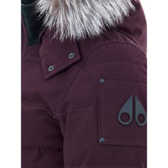 سترة قطنية أرجوانية