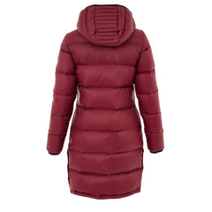 Bordeaux Cotton Full-Length Jacket