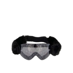 Black Fur Sunglasses