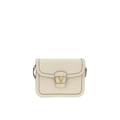 White Leather Shoulder Bag