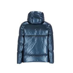 Blue Polyamide Full-Length Jacket