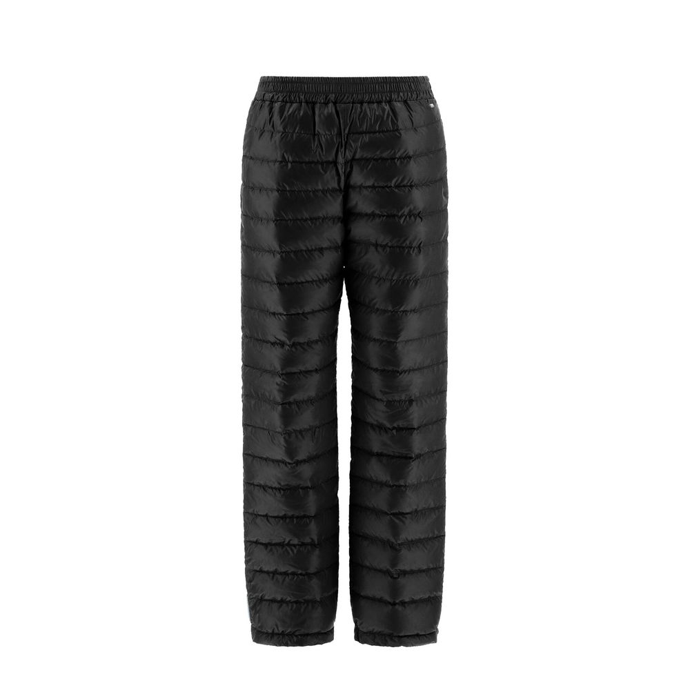 Black Polyamide Casual Pants