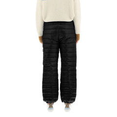Black Polyamide Casual Pants