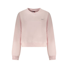 Pink Cotton Women Sweatshirt