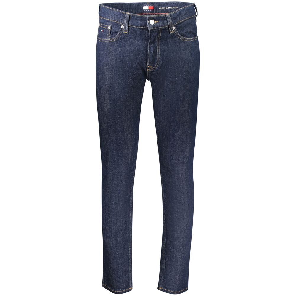 Blue Cotton Men's Slim Tapered Jeans