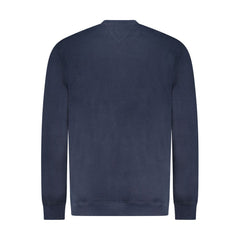 Blue Cotton Men Sweatshirt