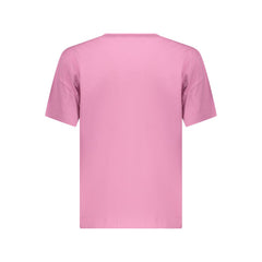 Pink Cotton Women T-Shirt