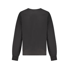 Black Cotton Women Sweatshirt