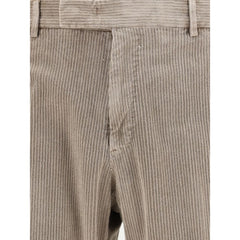 Beige Cotton Pants