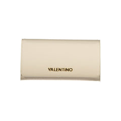 Beige Polyurethane Women Wallet