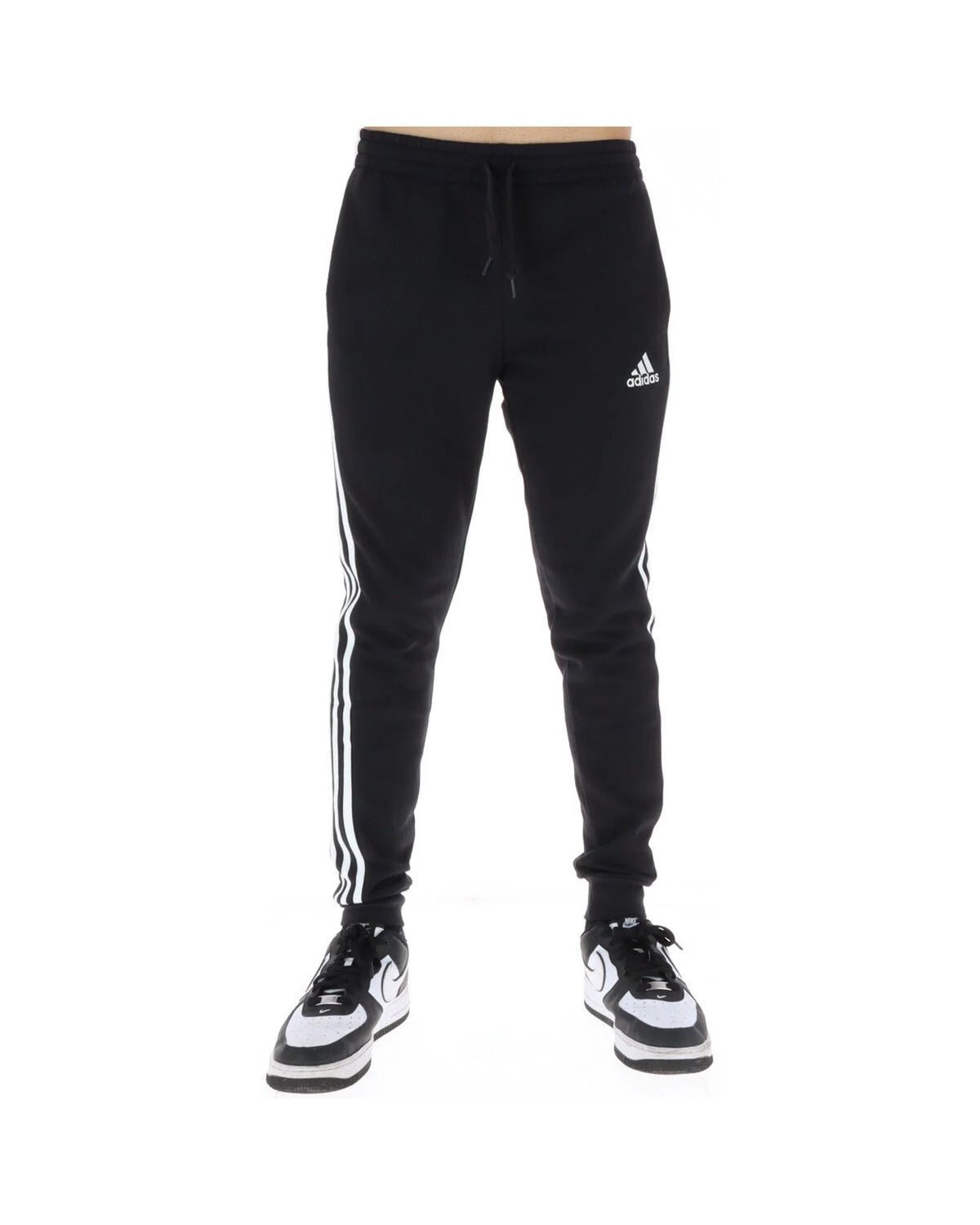 Black Cotton Athletic Pants