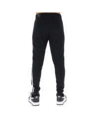 Black Cotton Athletic Pants