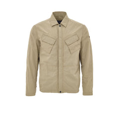 Beige Polyester Coat
