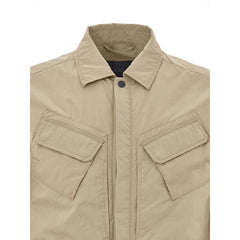 Beige Polyester Coat