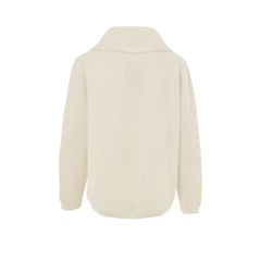 White Wool Polo Shirt