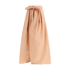 Multicolor Polyester Long Skirt