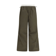 Bicolor Cotton Casual Pants