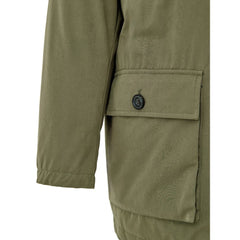 Green Polyester Coat