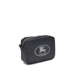 Black Polyester Shoulder Bag