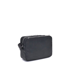 Black Polyester Shoulder Bag