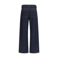 Blue Cotton Relaxed Fit Jeans
