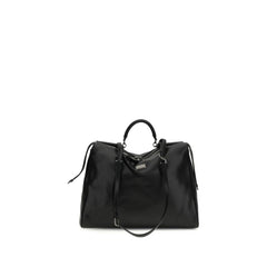 Black Calf Leather Bos Taurus Shoulder Bag
