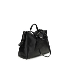 Black Calf Leather Bos Taurus Shoulder Bag