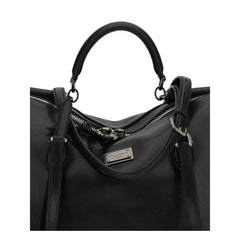 Black Calf Leather Bos Taurus Shoulder Bag