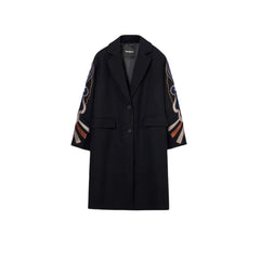 Black Polyester Coat