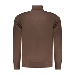 سترة رجالية من البولي أميد باللون البني