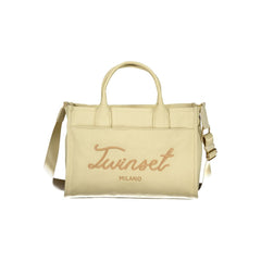 Beige Cotton Women Tote