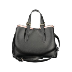 Nero Polyurethane Women Handbag