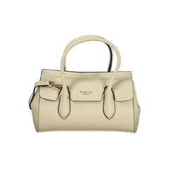 Beige Polyurethane Women Tote