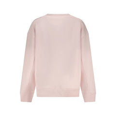 Pink Cotton Women Sweatshirt
