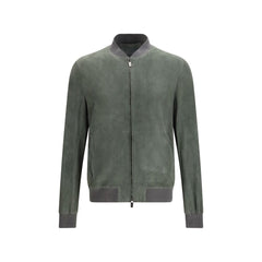 Bicolor Calf Leather Bos Taurus Bomber