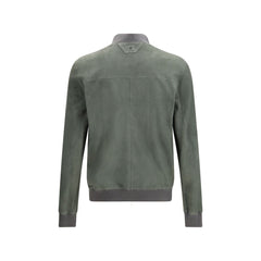 Bicolor Calf Leather Bos Taurus Bomber