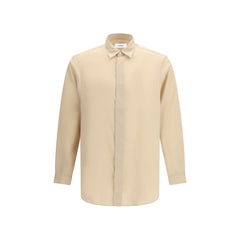 Beige Tencel Dress Shirt