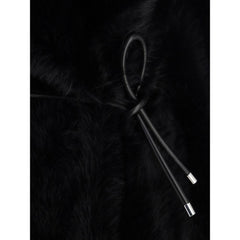 Black Polyester Coat